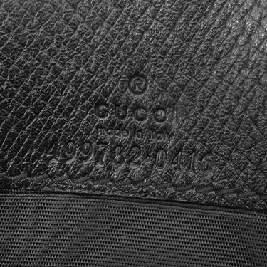 グッチ GUCCI GGマーモント クリスタル チェーンウォレット 499782 ブラック レザー チェーンウォレット ヴィンテージ金具 黒 ダブルG GG クラッチ