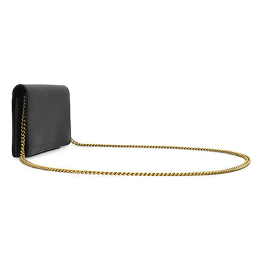 グッチ GUCCI GGマーモント クリスタル チェーンウォレット 499782 ブラック レザー チェーンウォレット ヴィンテージ金具 黒 ダブルG GG クラッチ