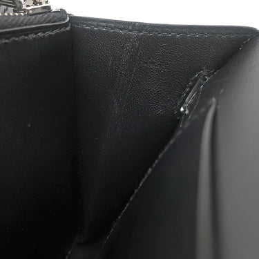 エルメス HERMES ケリーウォレット ロング トゥーゴー ブラック レザー タデラクト 長財布 シルバー金具 サングル カヴァル バンドリエール