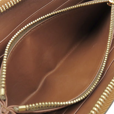 ロエベ LOEWE スターモチーフ ロング ウォレット 199N41CF13 ブラウン グレインカーフレザー 長財布 ゴールド金具 ラウンドファスナー