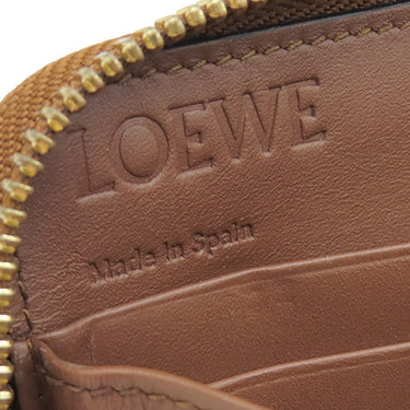 ロエベ LOEWE スターモチーフ ロング ウォレット 199N41CF13 ブラウン グレインカーフレザー 長財布 ゴールド金具 ラウンドファスナー