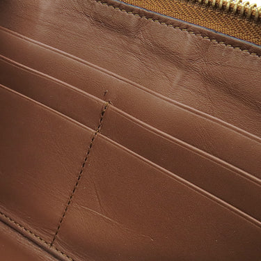ロエベ LOEWE スターモチーフ ロング ウォレット 199N41CF13 ブラウン グレインカーフレザー 長財布 ゴールド金具 ラウンドファスナー