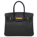 エルメス HERMES バーキン30 ブラック ヴォーエプソン ハンドバッグ ゴールド金具 黒
