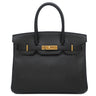 エルメス HERMES バーキン30 ブラック ヴォーエプソン ハンドバッグ ゴールド金具 黒