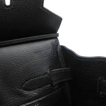 エルメス HERMES バーキン30 ブラック ヴォーエプソン ハンドバッグ ゴールド金具 黒