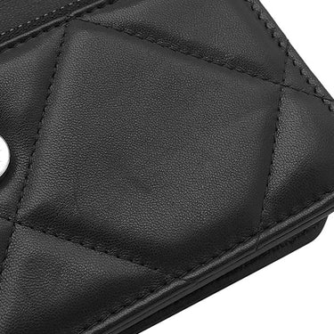 シャネル CHANEL CHANEL19 チェーンクラッチ AP3067 ブラック ラムスキン チェーンウォレット シルバー金具