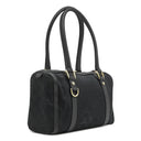 グッチ GUCCI GGキャンバス アビー ミニ バッグ 130942 ブラック GGキャンバス ハンドバッグ ゴールド金具 黒 ミニ ボストンバッグ