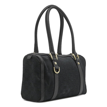 グッチ GUCCI GGキャンバス アビー ミニ バッグ 130942 ブラック GGキャンバス ハンドバッグ ゴールド金具 黒 ミニ ボストンバッグ