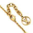 ルイヴィトン LOUIS VUITTON LV アイコニック M00587 ゴールド GP ストラス ブレスレット LVサークル LVイニシャル モノグラムフラワー