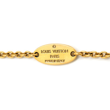 ルイヴィトン LOUIS VUITTON LV アイコニック M00587 ゴールド GP ストラス ブレスレット LVサークル LVイニシャル モノグラムフラワー