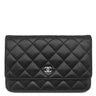 シャネル CHANEL マトラッセ チェーンウォレット AP0250 ブラック ラムスキン チェーンウォレット シルバー金具 黒 ココマーク
