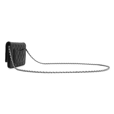 シャネル CHANEL マトラッセ チェーンウォレット AP0250 ブラック ラムスキン チェーンウォレット シルバー金具 黒 ココマーク