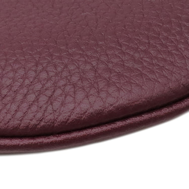グッチ GUCCI ロゴ マイクロ ショルダー 821831 ボルドー レザー ショルダーバッグ シルバー金具 赤 緑 ウェブストライプ ポシェット ポーチ