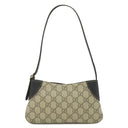 グッチ GUCCI GGエンブレム スモール ショルダー 820696 ブラック×ベージュ GGスプリームキャンバス ショルダーバッグ シルバー金具