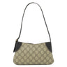 グッチ GUCCI GGエンブレム スモール ショルダー 820696 ブラック×ベージュ GGスプリームキャンバス ショルダーバッグ シルバー金具