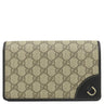 グッチ GUCCI GGエンブレム ミニショルダーバッグ 820688 ブラック×ベージュ GGスプリームキャンバス ショルダーバッグ ゴールド金具