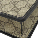 グッチ GUCCI GGエンブレム ミニショルダーバッグ 820688 ブラック×ベージュ GGスプリームキャンバス ショルダーバッグ ゴールド金具