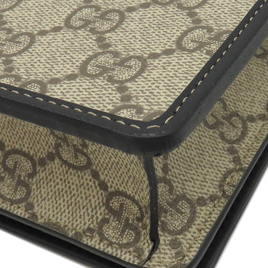 グッチ GUCCI GGエンブレム ミニショルダーバッグ 820688 ブラック×ベージュ GGスプリームキャンバス ショルダーバッグ ゴールド金具
