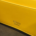 フェンディ FENDI フラットバゲットミニ 8BS039 イエロー レザー 2WAYバッグ ゴールド金具 ミニショルダー クラッチ