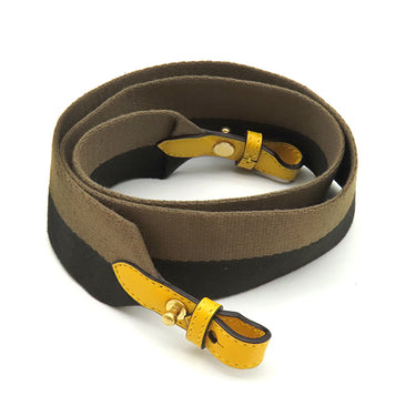 フェンディ FENDI フラットバゲットミニ 8BS039 イエロー レザー 2WAYバッグ ゴールド金具 ミニショルダー クラッチ