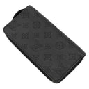 ルイヴィトン LOUIS VUITTON ジッピー ウォレット M61867 ノワール モノグラムマヒナ 長財布 シルバー金具 黒 ラウンドファスナー