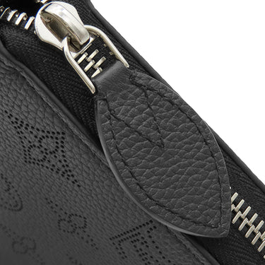 ルイヴィトン LOUIS VUITTON ジッピー ウォレット M61867 ノワール モノグラムマヒナ 長財布 シルバー金具 黒 ラウンドファスナー
