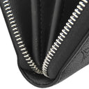 ルイヴィトン LOUIS VUITTON ジッピー ウォレット M61867 ノワール モノグラムマヒナ 長財布 シルバー金具 黒 ラウンドファスナー