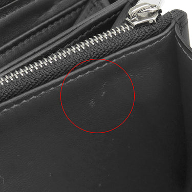 ルイヴィトン LOUIS VUITTON ジッピー ウォレット M61867 ノワール モノグラムマヒナ 長財布 シルバー金具 黒 ラウンドファスナー