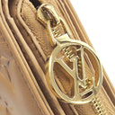 ルイヴィトン LOUIS VUITTON ポルトフォイユ ルー M81673 キャメル ラムスキン 二つ折り財布 ゴールド金具 モノグラム エンボス加工