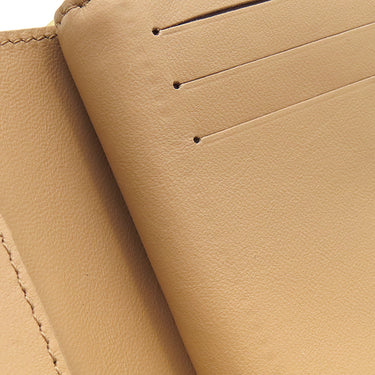 ルイヴィトン LOUIS VUITTON ポルトフォイユ ルー M81673 キャメル ラムスキン 二つ折り財布 ゴールド金具 モノグラム エンボス加工