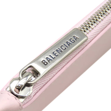 バレンシアガ BALENCIAGA Envelope ロング 7367342AABX5763 ペタルピンク×アーミーグリーン カーフ コインケース マットシルバー金具 エンベロープ フラグメントケース