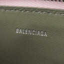 バレンシアガ BALENCIAGA Envelope ロング 7367342AABX5763 ペタルピンク×アーミーグリーン カーフ コインケース マットシルバー金具 エンベロープ フラグメントケース