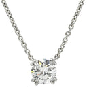 ハリーウィンストン Harry Winston ラウンドカット ソリティア PIDPRD005SI プラチナシルバー Pt950 ダイヤモンド ネックレス プラチナ 1粒 1石 ダイア 0.55ct
