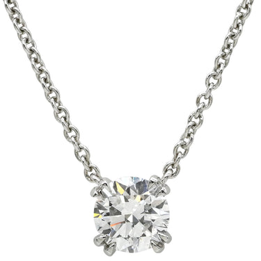 ハリーウィンストン Harry Winston ラウンドカット ソリティア PIDPRD005SI プラチナシルバー Pt950 ダイヤモンド ネックレス プラチナ 1粒 1石 ダイア 0.55ct