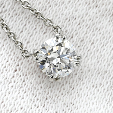 ハリーウィンストン Harry Winston ラウンドカット ソリティア PIDPRD005SI プラチナシルバー Pt950 ダイヤモンド ネックレス プラチナ 1粒 1石 ダイア 0.55ct