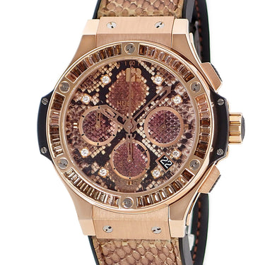 腕時計 ウブロ HUBLOT ビッグバン ボア ゴールド ブラウン 341.PX.7918.PR.1979 自動巻き メンズ K18PG×Ti コンビ 純正ダイヤ 限定