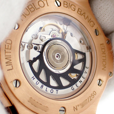 腕時計 ウブロ HUBLOT ビッグバン ボア ゴールド ブラウン 341.PX.7918.PR.1979 自動巻き メンズ K18PG×Ti コンビ 純正ダイヤ 限定