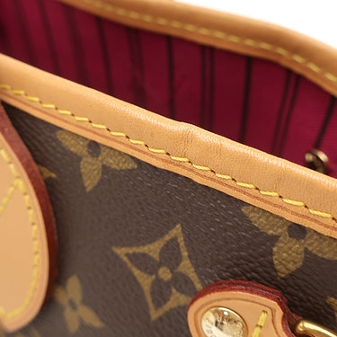 ルイヴィトン LOUIS VUITTON ネヴァーフル PM M41245 モノグラム×ピヴォワンヌ モノグラムキャンバス トートバッグ ゴールド金具 茶 ピンク 肩掛け トート