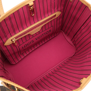 ルイヴィトン LOUIS VUITTON ネヴァーフル PM M41245 モノグラム×ピヴォワンヌ モノグラムキャンバス トートバッグ ゴールド金具 茶 ピンク 肩掛け トート
