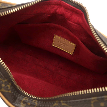 ルイヴィトン LOUIS VUITTON ポシェット クロワッサン M51510 モノグラム モノグラムキャンバス ショルダーバッグ ゴールド金具 茶 ショルダー