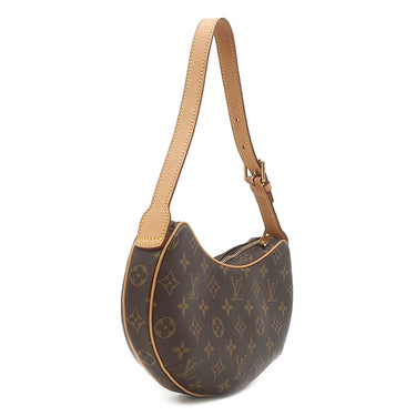ルイヴィトン LOUIS VUITTON ポシェット クロワッサン M51510 モノグラム モノグラムキャンバス ショルダーバッグ ゴールド金具 茶 ショルダー