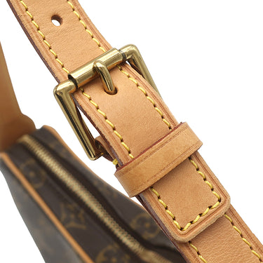 ルイヴィトン LOUIS VUITTON ポシェット クロワッサン M51510 モノグラム モノグラムキャンバス ショルダーバッグ ゴールド金具 茶 ショルダー
