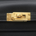 エルメス HERMES ケリーウォレット ロング トゥーゴー ブラック ボックスカーフ 長財布 ゴールド金具 黒