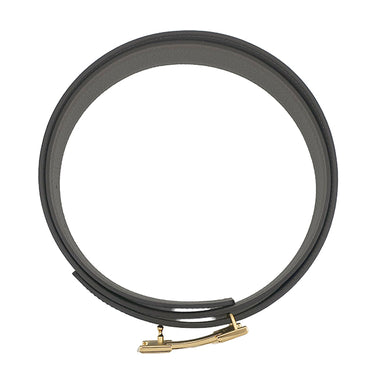 エルメス HERMES コンスタンスH #85 ブラック×エタン トゴ ボックスカーフ #85 ベルト ゴールド金具 新品 未使用 Hバックル リバーシブル キット 2024年製