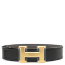 エルメス HERMES コンスタンスH #90 ブラック×エタン トゴ ボックスカーフ #90 ベルト ゴールド金具 新品 未使用 Hバックル リバーシブル キット 2024年製