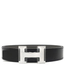 エルメス HERMES コンスタンスH #95 ブラック×エタン トゴ ボックスカーフ #95 ベルト シルバー金具 新品 未使用 Hバックル リバーシブル キット 2026年製