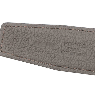 エルメス HERMES コンスタンスH #95 ブラック×エタン トゴ ボックスカーフ #95 ベルト シルバー金具 新品 未使用 Hバックル リバーシブル キット 2026年製