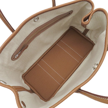 エルメス HERMES ガーデンパーティーTPM ゴールド ネゴンダ トートバッグ シルバー金具 新品 未使用 茶 オールレザー 2026年製