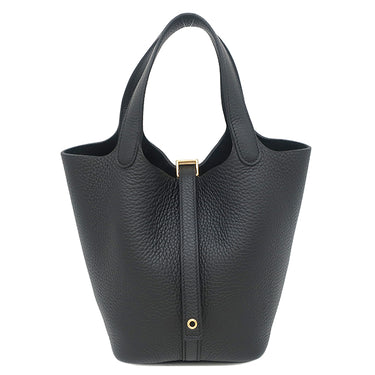 エルメス HERMES ピコタンロック 18 PM ブラック トリヨンクレマンス ハンドバッグ ゴールド金具 新品 未使用 黒 2026年製