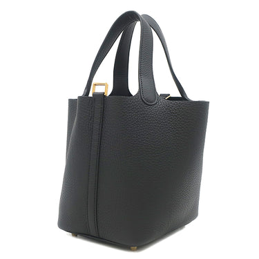 エルメス HERMES ピコタンロック 18 PM ブラック トリヨンクレマンス ハンドバッグ ゴールド金具 新品 未使用 黒 2026年製